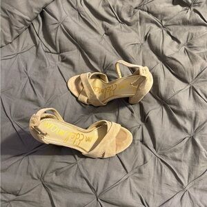 Sam Edelman Beige Strappy Heels